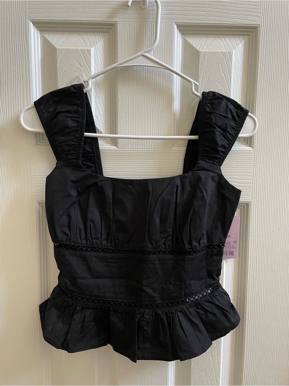 wild fable Black Ruffle Hem Tank Top Dress